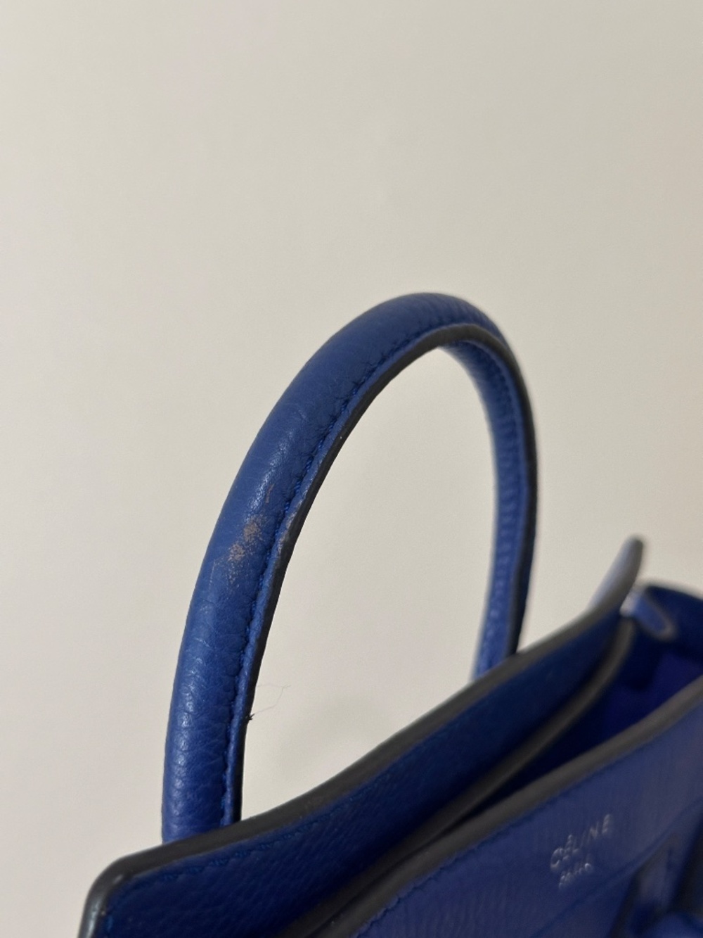 CELINE nano luggage crossbody in a limited edition blue - Picture 11 of 16